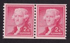 Scott #1055b Thomas Jefferson Coil Pair of Stamps - MNH #18