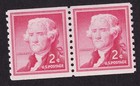 Scott #1055b Thomas Jefferson Coil Pair of Stamps - MNH #23