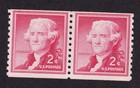 Scott #1055b Thomas Jefferson Coil Pair of Stamps - MNH #24