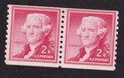 Scott #1055b Thomas Jefferson Coil Pair of Stamps - MNH #25