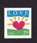 Scott #2813 Love Sun Heart Booklet Single Stamp - MNH