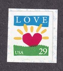 Scott #2813b Love Sun Heart Coil Single Stamp - MNH