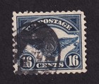 Scott #c5 Blue Wings Air Service Emblem Airmail Single Stamp - used XF
