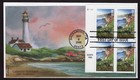 Scott #3438 California (Lighthouse Cachet Edkin) FDC 09/08/2000 Plate Block of 4