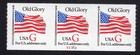 Scott #2892 Old Glory Plate # Coil (PNC3) of 3 Stamps - MNH P#S2222