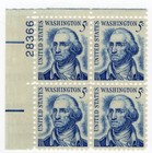 Scott #1283a George Washington Plate Block of 4 Stamps - MNH P#28366 UL XF