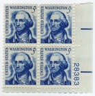 Scott #1283a George Washington Plate Block of 4 Stamps - MNH P#28383 LR #1 XF