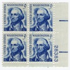 Scott #1283a George Washington Plate Block of 4 Stamps - MNH P#28383 LR #2 XF