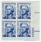 Scott #1283B George Washington Plate Block of 4 Stamps - MNH P#38855 LR