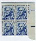 Scott #1283B George Washington Plate Block of 4 Stamps - MNH P#29363 UR