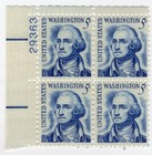 Scott #1283B George Washington Plate Block of 4 Stamps - MNH P#29363 UL