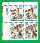 Scott #c94a (c93) Octave Chanute Airmail Plate Block of 4 Stamps MNH P#39015 UL
