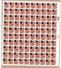Scott #3620 Flag Sheet of 100 Stamps - MNH XF w/Plate Position LL