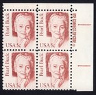 Scott #1848 Pearl Buck Zip Block Of 4 Stamps - MNH