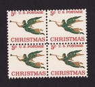 Scott #1276 Angel with Trumpet Block of 4 Stamps - MNH