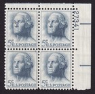 Scott #1213 George Washington Plate Block of 4 Stamps - MNH UR