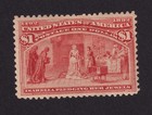 Scott #241 Columbus Isabella Pledging Her Jewels Single Stamp - MH