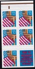 Scott #2921a Flag over Porch Booklet Pane of 5 Stamps - MNH P#11111