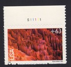Scott #c139 Bryce Canyon Plate # Single Airmail Stamp - MNH w/Plate #