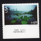 Scott #c142 Okefenokee Swamp Single Airmail Stamp - MNH w/Plate Position