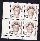 Scott #1869 Chester W. Nimitz Plate Block of 4 Stamps - MNH P#1 LL