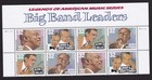 Scott #3099a (3096-99) Big Band Leaders Title Plate Block of 8 Stamps - MNH PC#1