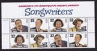 Scott #3103a (3100-3103) Songwriters Title Plate Block of 8 Stamps - MNH PC#8