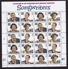 Scott #3103a (3100) Songwriters - 32¢ Stamp Sheet of 20 Stamps - MNH P#111111