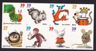 Scott #3994a (3987-94) Children's Books Animals Block of 8 Stamps - MNH