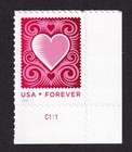 Scott #4847 Love Heart Plate # Single Forever Stamp - MNH LR