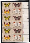 Scott #1715a (1712-15) Butterflies Plate Block of 12 Stamps - MNH LR in mount