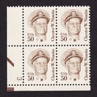 Scott #1869d Chester W. Nimitz Plate Block of 4 Stamps - MNH Dull Gum P#3 LL