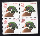 Scott #2485 Wood Duck Booklet Block of 4 Stamps - MNH