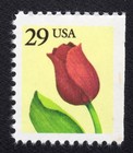 Scott #2527 Red Tulip Booklet Single Stamp - MNH
