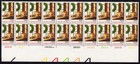 Scott #1843 Christmas Wreath & Toys Plate Block of 20 Stamps - MNH Bottom