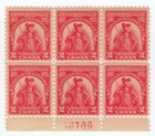 Scott #657 Major General John Sullivan Plate Block of 6 Stamps - MNH P#19786