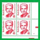 Scott #2938 Ruth Benedict Plate Block of 4 Stamps - MNH LR