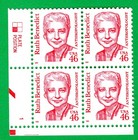 Scott #2938 Ruth Benedict Plate Block of 4 Stamps - MNH LL