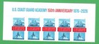 Scott #6117 Coast Guard Academy Anniversary Title Block of 5 Stamps - MNH