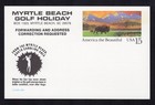 Scott #UX120 America the Beautiful Myrtle Beach Stamped Postal Card in mount