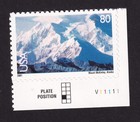 Scott #c137 Mount McKinley (Alaska) $0.80 Plate # Single Airmail Stamp - MNH LR