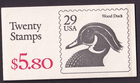 Scott #BK174 (2484a) Wood Duck Booklet of 20 Stamps - Sealed