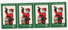 Scott #1472 Santa Trumpet Horizontal Strip of 4 Stamps - MNH