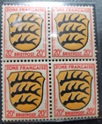 Stamp Europe France 20f Occupation of Germany Set of 4 Mint Hinged