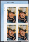 Scott #3876 John Wayne Plate Block of 4 Stamps - MNH