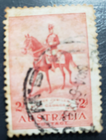 Stamp Australia 1935 George V on His Charger Anzac sc150 A20 2p