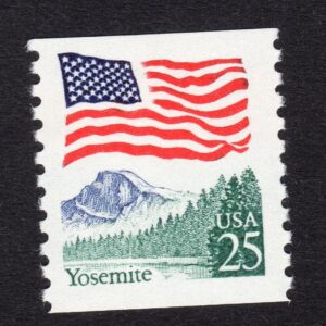 Scott #2280a Flag over Yosemite Single Coil Stamp - MNH in mount