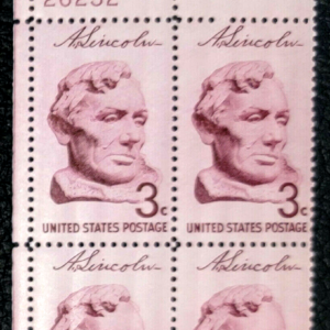 Scott #1114 Abraham Lincoln Plate Block of 4 Stamps - MNH
