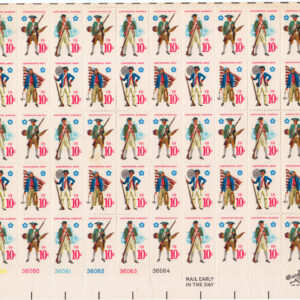 Scott #1568a (1565-68) Continental Army Full Sheet of 50 Stamps - MNH