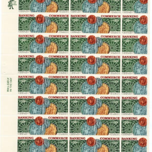 Scott #1578a (1577-78) Banking & Commerce Full Sheet of 40 Stamps - MNH